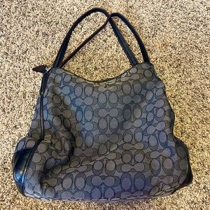 Coach signature shoulder bag
